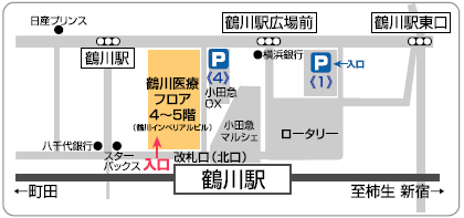 なかの整形外科・内科　駐車場マップ